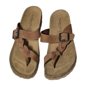 A. Giannetti Womens Size 9 Leather Sandals Comfort Made In Italy